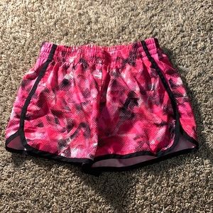 champion pink and black running/workout shorts